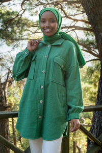 Uygun Fiyatlı FILOTO CEPLI GOMLEK YESIL | Loccomoda.com 