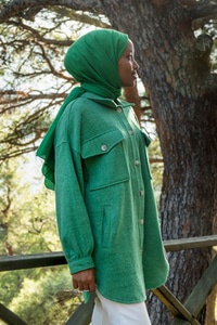 Uygun Fiyatlı FILOTO CEPLI GOMLEK YESIL | Loccomoda.com 