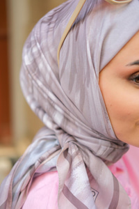 Fırça Desen Soft Eşarp Vizon