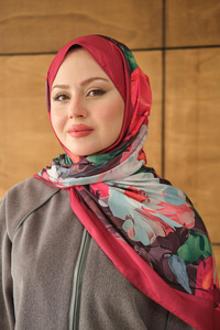 Fırça Desen Soft Şal Bordo