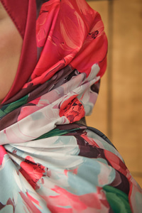 Fırça Desen Soft Şal Bordo