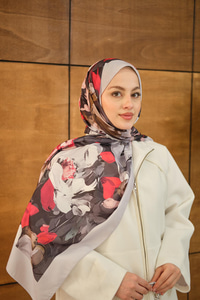 Fırça Desen Soft Şal Taş