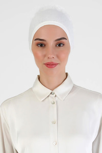 Fırfırlı Bone  Ekru