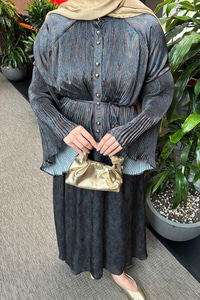 Freddy Desenli Piliseli Etekli Takım Lacivert