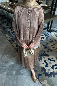 Freddy Desenli Piliseli Etekli Takım Yağ Yeşil