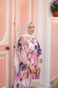 Freiruz Desen Elbise Pudra