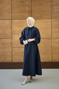 Fular Yaka Cupra Etekli Takım Lacivert