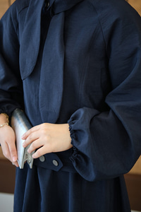 Fular Yaka Cupra Etekli Takım Lacivert