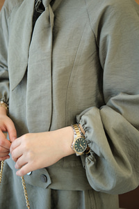 Fular Yaka Cupra Etekli Takım Yeşil