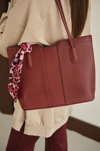 Fularlı Çanta Bordo