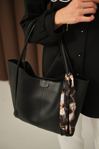 Fularlı Çanta Siyah