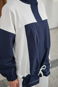 Garni Detaylı Bağcıklı Takım Beyaz