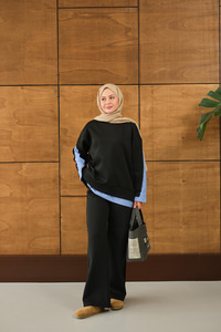 Garnili Scuba Takım Siyah