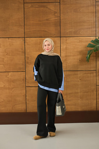 Garnili Scuba Takım Siyah