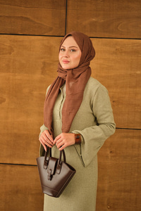 Geniş Kol Triko Elbise Su Yeşil