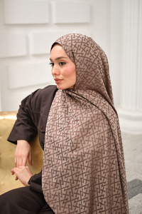 Geometrik Desen Şal Vizon