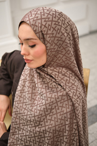 Geometrik Desen Şal Vizon