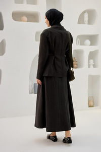 Gizli Cep Ve Önü Pile Detaylı Takım Antrasit