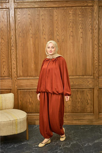 Gizli Fermuar Detay Takım Kiremit