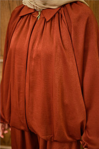 Gizli Fermuar Detay Takım Kiremit