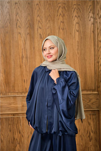 Gizli Fermuar Detay Takım Lacivert