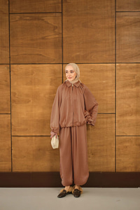 Gizli Fermuar Detay Takım Taba