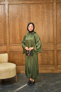 Gizli Fermuar Detay Takım Yeşil