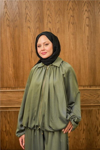 Gizli Fermuar Detay Takım Yeşil