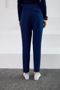 Gizli Fermuar Detaylı Kumaş Pantolon Lacivert