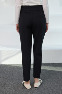 Gizli Fermuar Detaylı Kumaş Pantolon Siyah