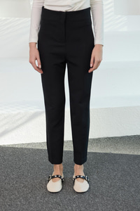 Gizli Fermuar Detaylı Kumaş Pantolon Siyah