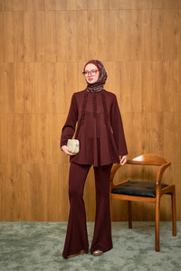 Godeli İkili Takım Bordo