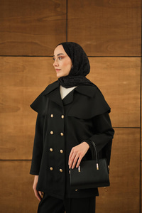 Gold Detay Çanta Siyah