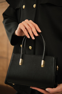 Gold Detay Çanta Siyah