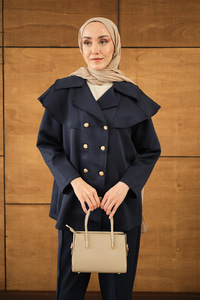 Gold Detay Çanta Vizon