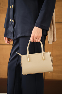 Gold Detay Çanta Vizon