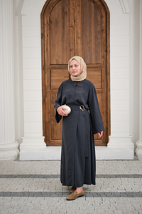 Gold Kemer Detay Gömlekli Takım Antrasit