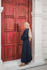 Gold Kemer Detay Gömlekli Takım Lacivert