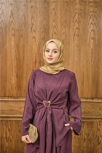 Gold Kemer Detay Takım Bordo