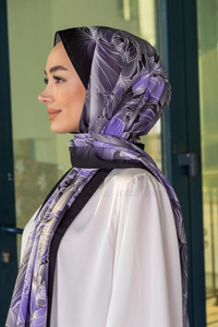 Uygun Fiyatlı GOLGE DESEN SAL SIYAH | Loccomoda.com 