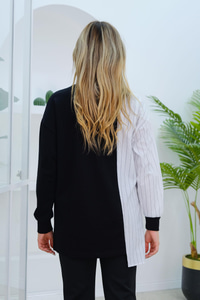 Gömlek Detay Cepli Tunik Siyah