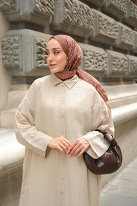 Gömlek Detay Elbise Taş