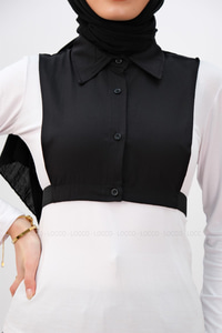 GOMLEK YAKA ICLIK SIYAH