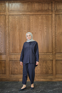 Gömlekli Takım Lacivert