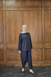 Gömlekli Takım Lacivert