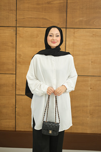 Hakim Yaka Basic Gömlek Beyaz