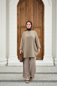 Hakim Yaka Basic Gömlek Çağla Yeşil