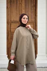 Hakim Yaka Basic Gömlek Çağla Yeşil