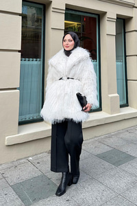 Halka Kemer Detay Kaban Ekru