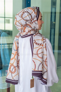 Uygun Fiyatlı HALKA ZINCIR DESEN SAL ACI KAHVE | Loccomoda.com 